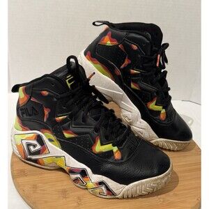 Fila Men's MB Jamal Mashburn Basketball Shoes 3BM01753-024 Black/Multi Size 7